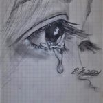 płaczące oko kobiety